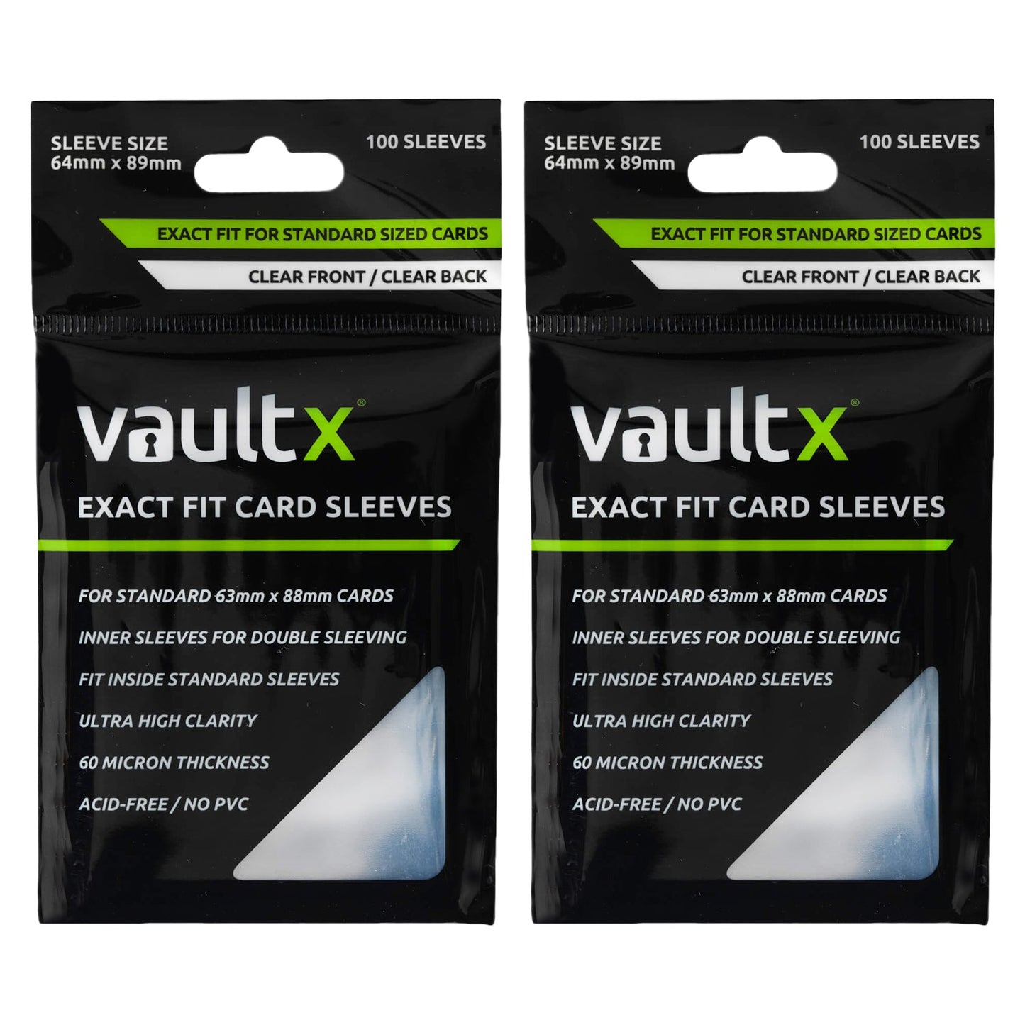 Vault X Exact Fit Card Sleeves