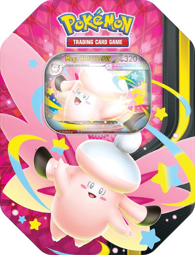 Pokémon TCG Mega Moonlit Tin Mega Clefable ex