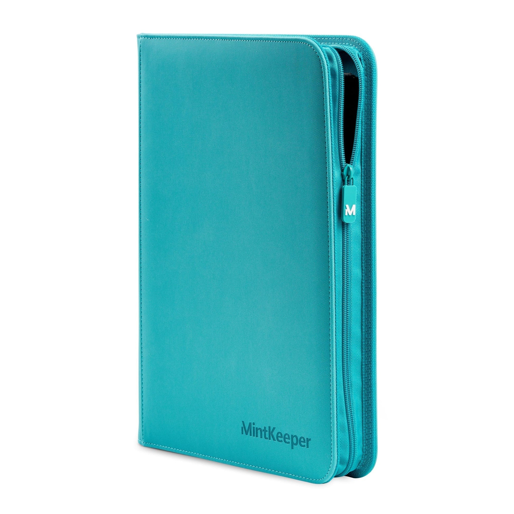MintKeeper 9-Pocket Premium Zip Binder Aqua