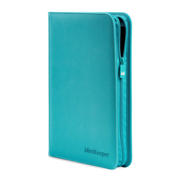 MintKeeper 9-Pocket Premium Zip Binder Aqua