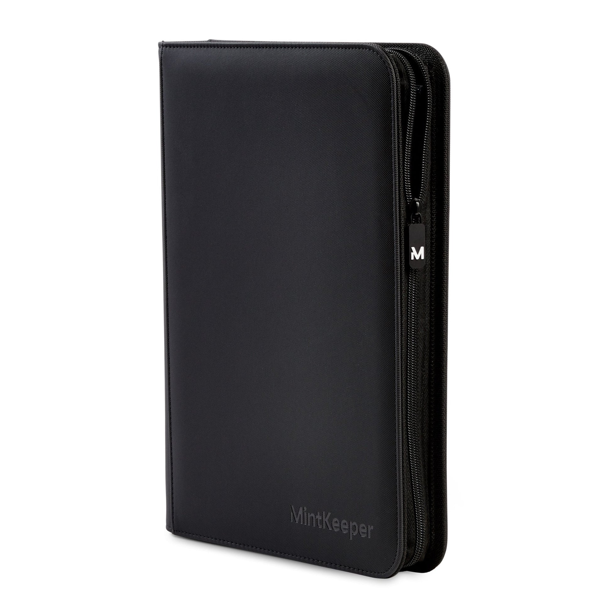 MintKeeper 9-Pocket Premium Zip Binder Black