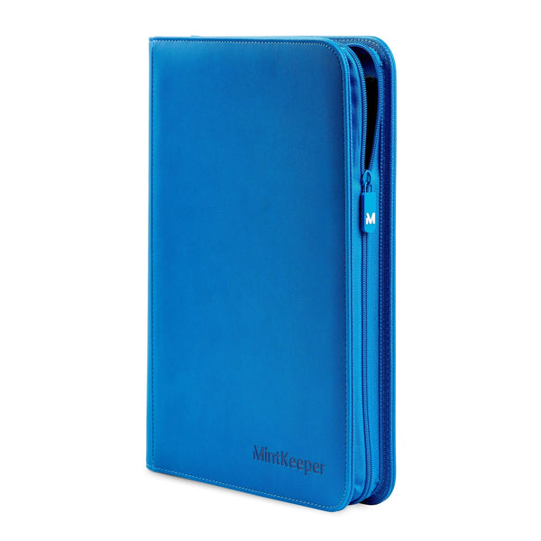 MintKeeper 9-Pocket Premium Zip Binder Blue