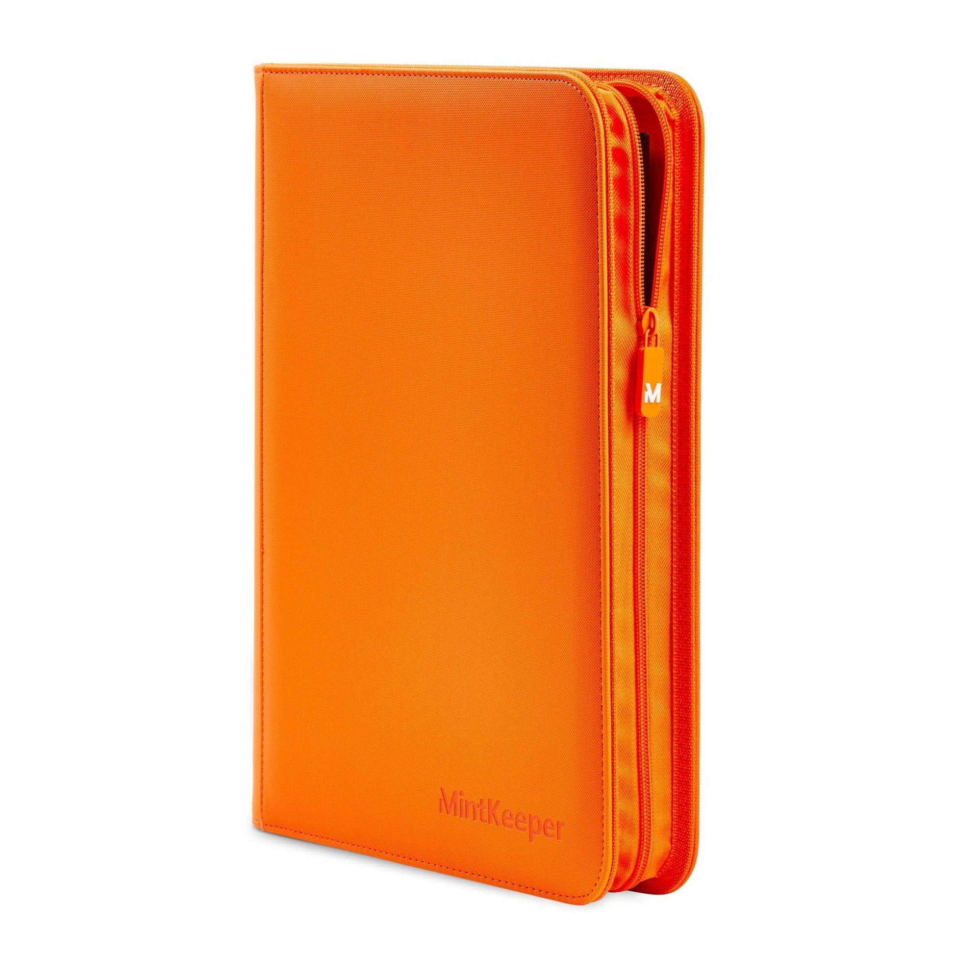 MintKeeper 9-Pocket Premium Zip Binder Orange