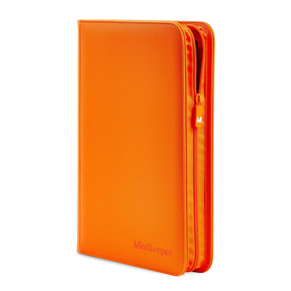 MintKeeper 9-Pocket Premium Zip Binder Orange