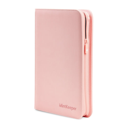 MintKeeper 9-Pocket Premium Zip Binder Pink