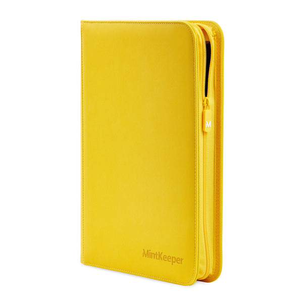 MintKeeper 9-Pocket Premium Zip Binder Yellow