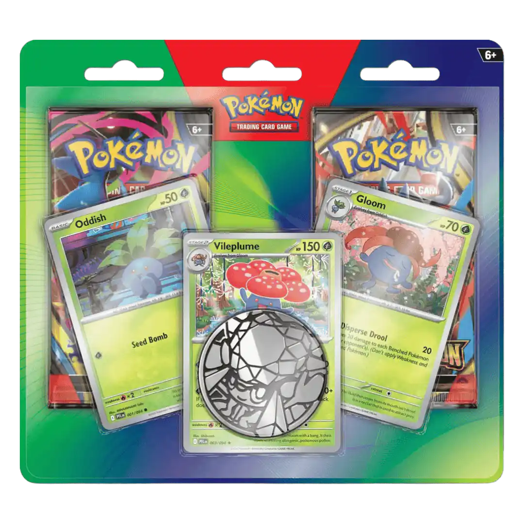Pokémon TCG Oddish Gloom Vileplume 2-pack blister