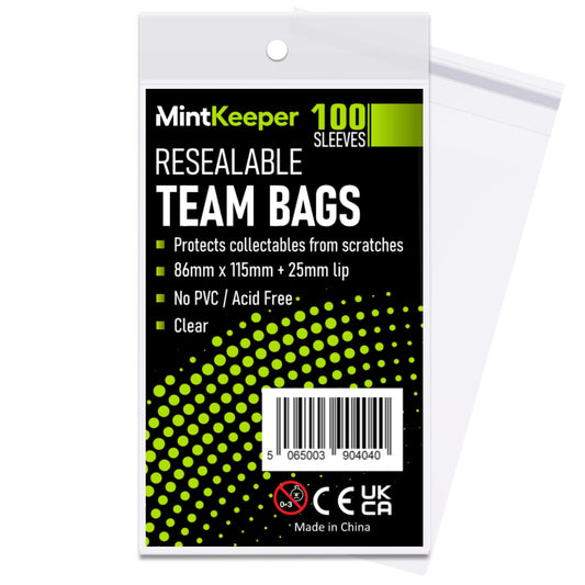 MintKeeper Resealable Team Bags 100 pack