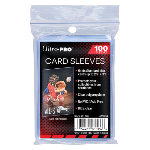 Ultra Pro Standard Soft Sleeves Pack of 100